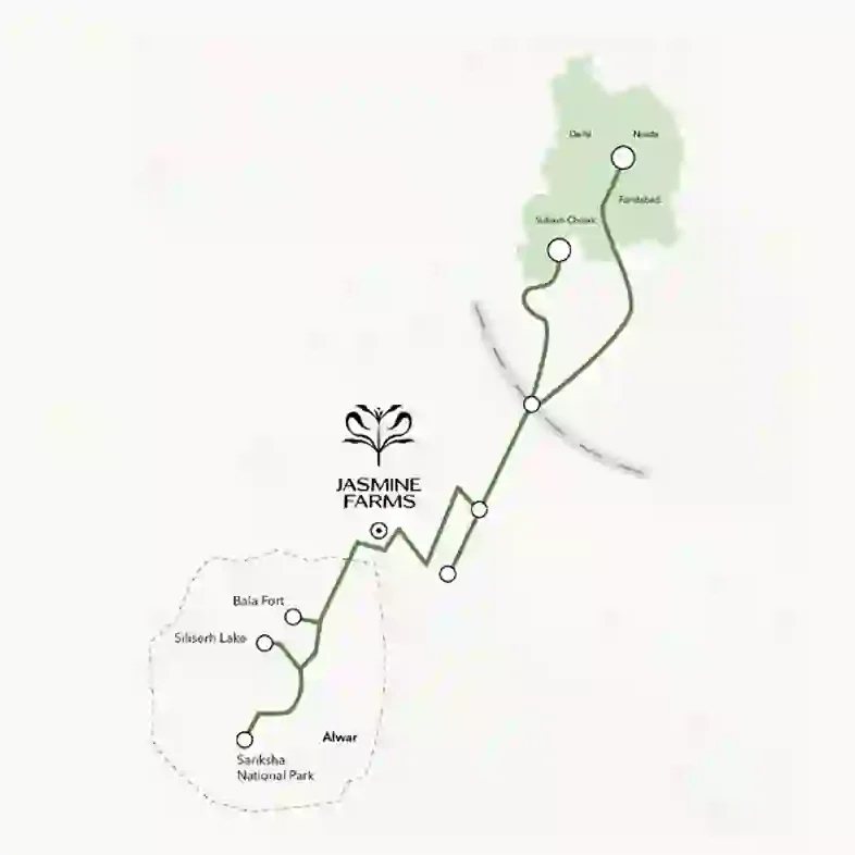 Jasmine Farms Naugaon Location Map