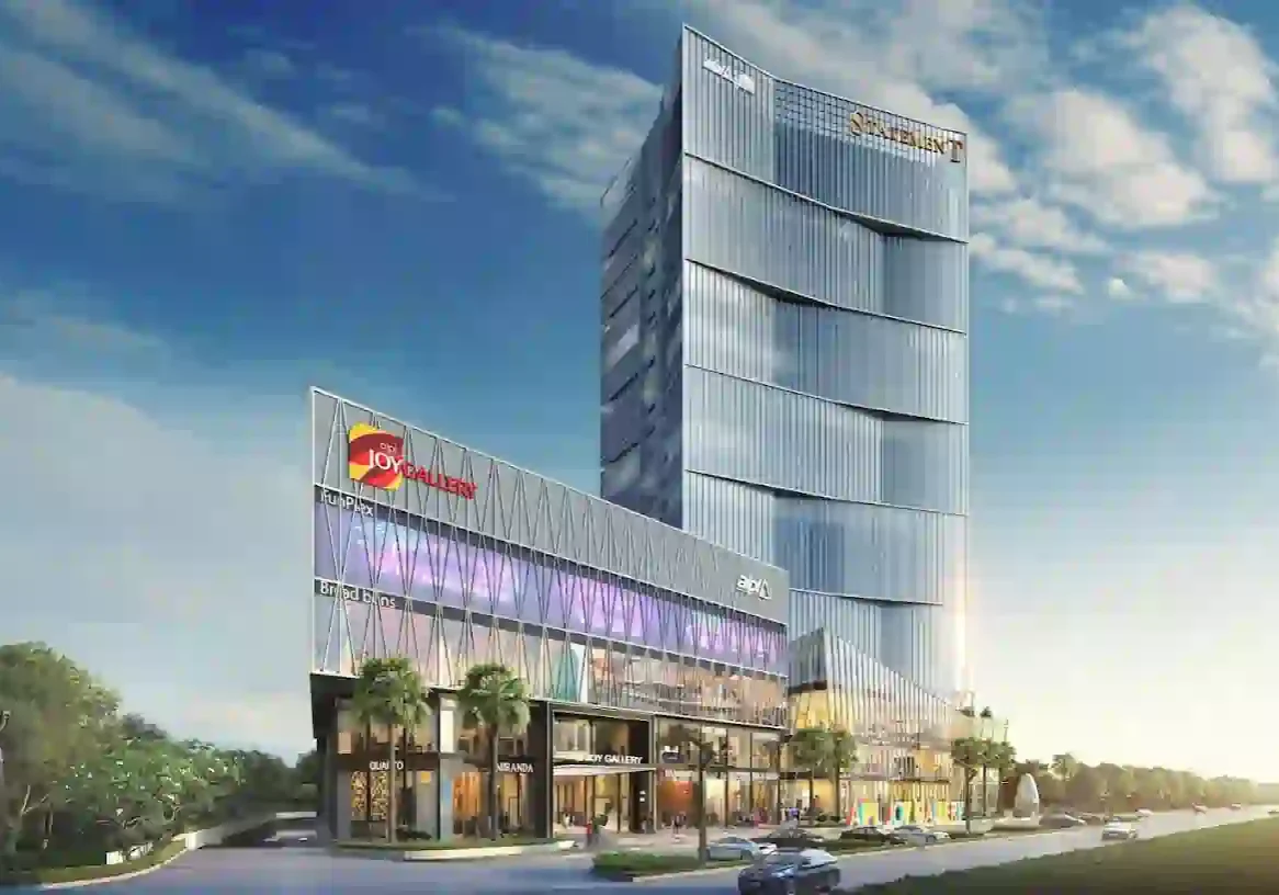 AIPL Joy Gallery exterior view with attractive façade