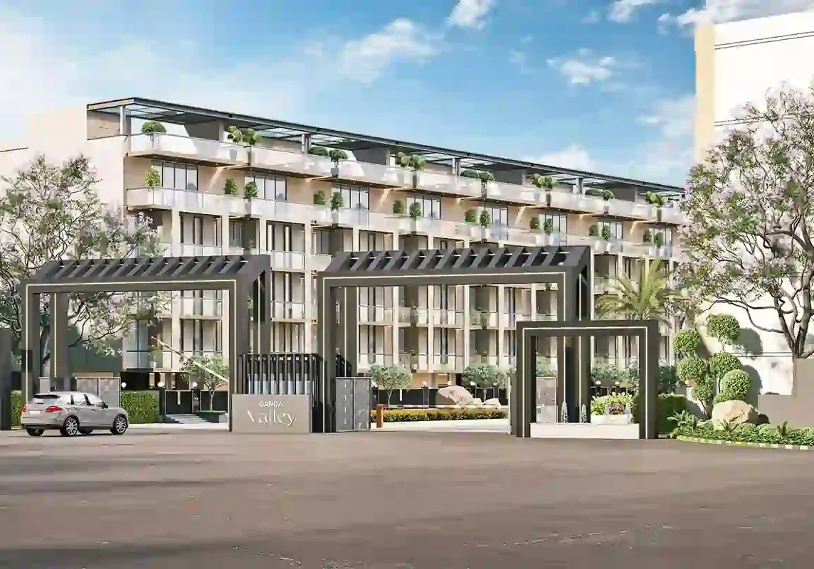 Clubhouse and swimming pool at Ganga Realty Liv 89 Gurgaon