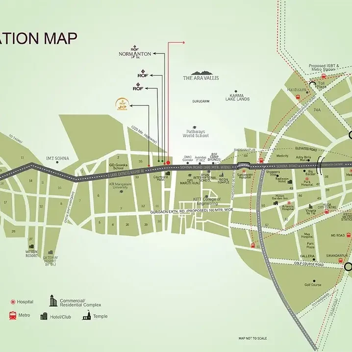 Location map ROf narmanton Park