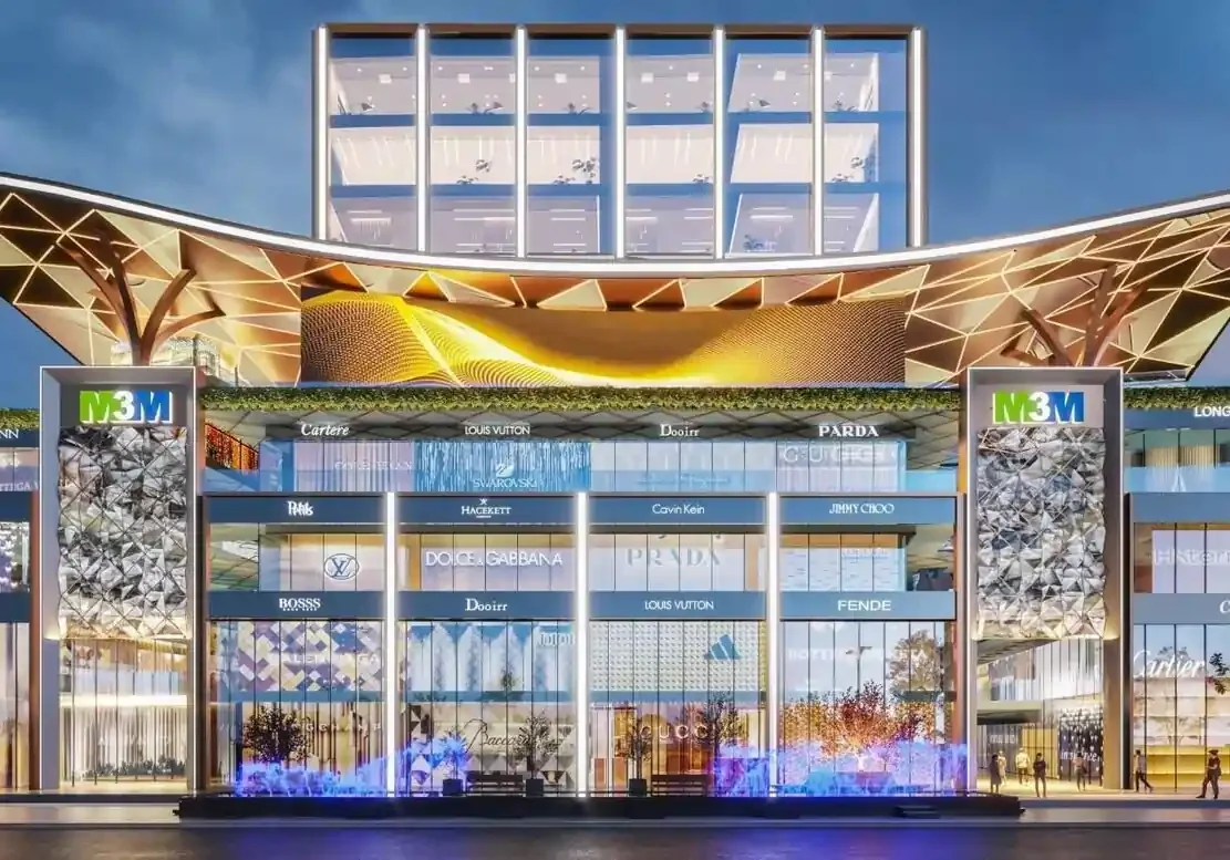 M3M Jewel commercial project on MG Road Gurgaon with modern glass