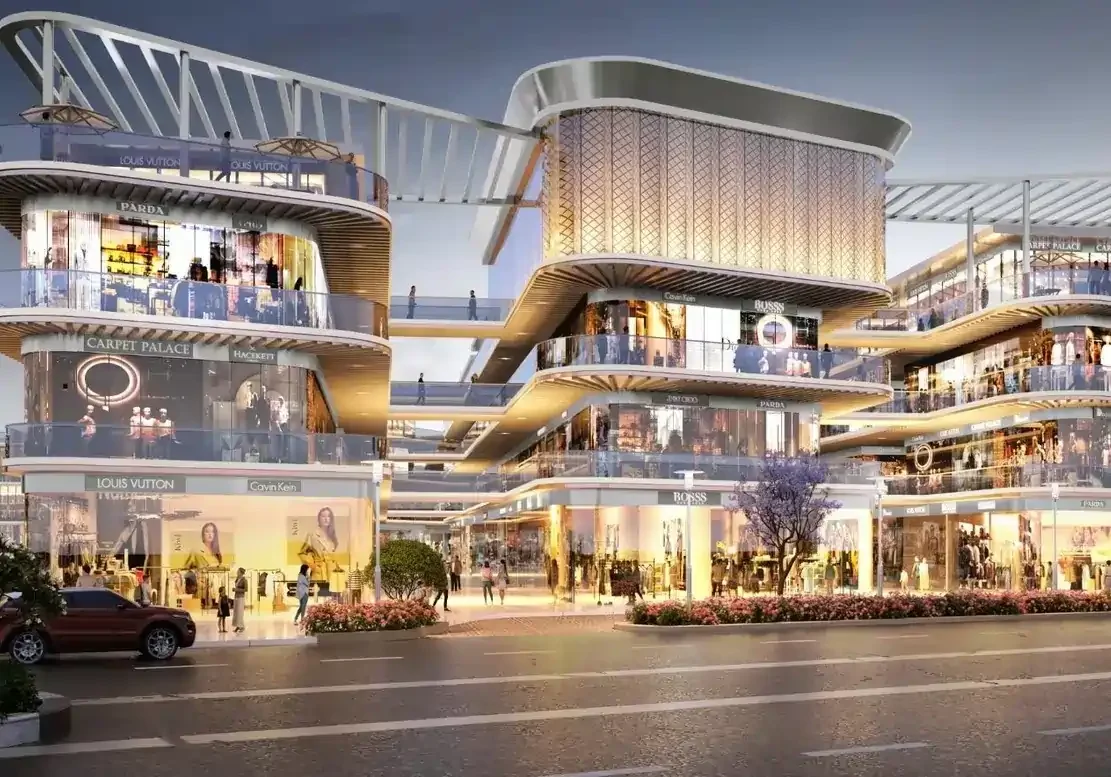M3M Route 65 commercial development with modern retail and dining spaces in Gurgaon