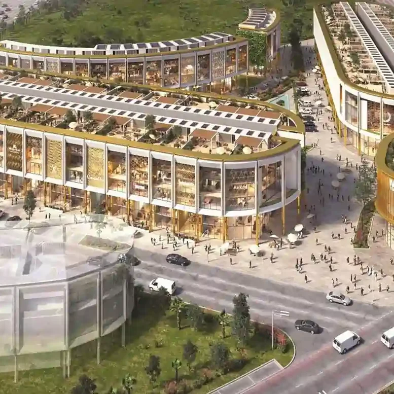 Front elevation view of M3M SCO Plots Market Sector 113 Gurgaon