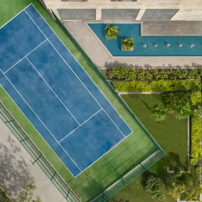 Ground court view of Meffier Floors Sector 5 Sohna Gurgaon