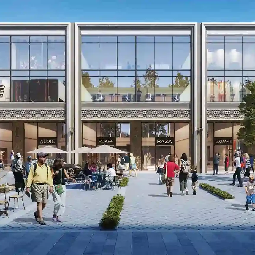 High-street retail view of Orris Gateway SCO Gurgaon