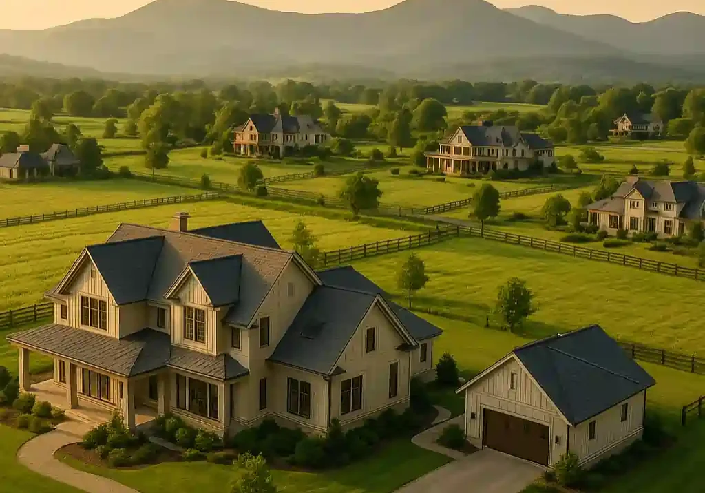 Landscaped green gardens at Rasa Estate Alwar