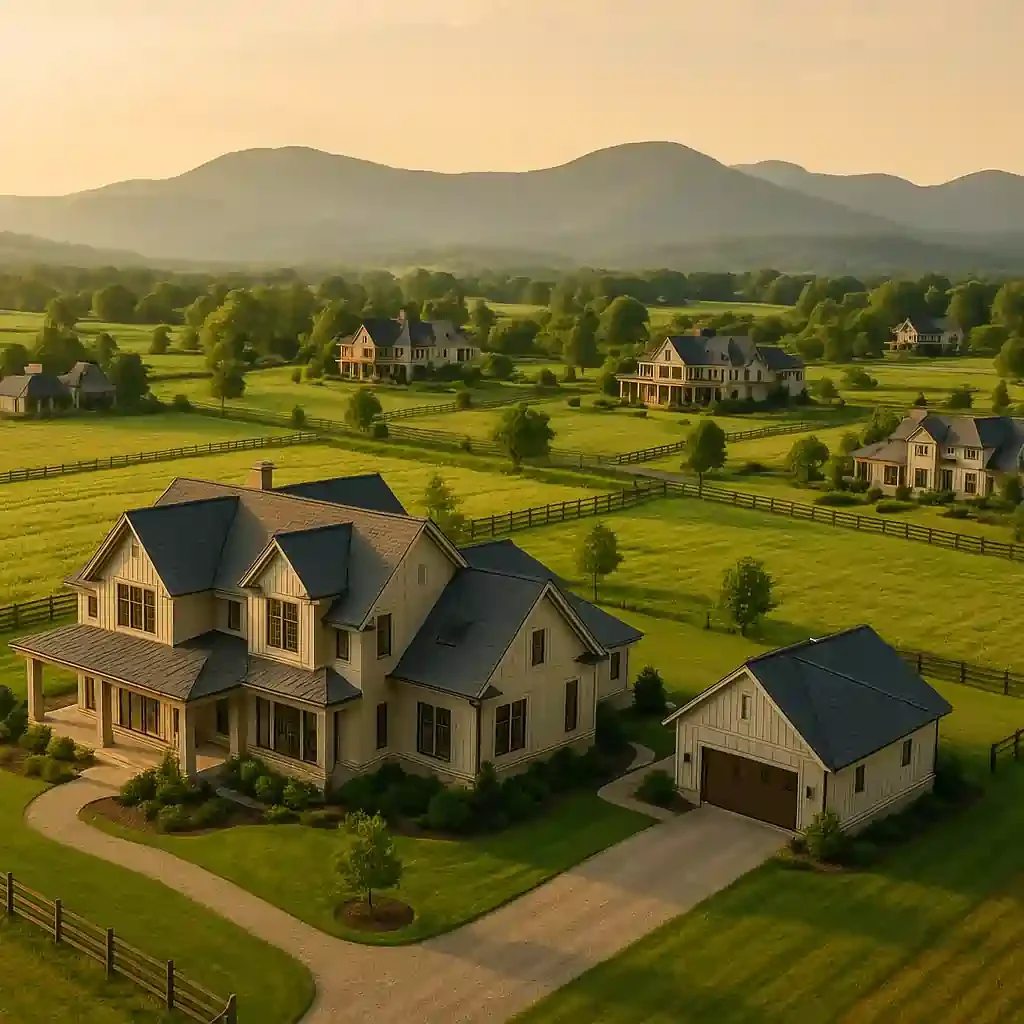 Landscaped green gardens at Rasa Estate Alwar