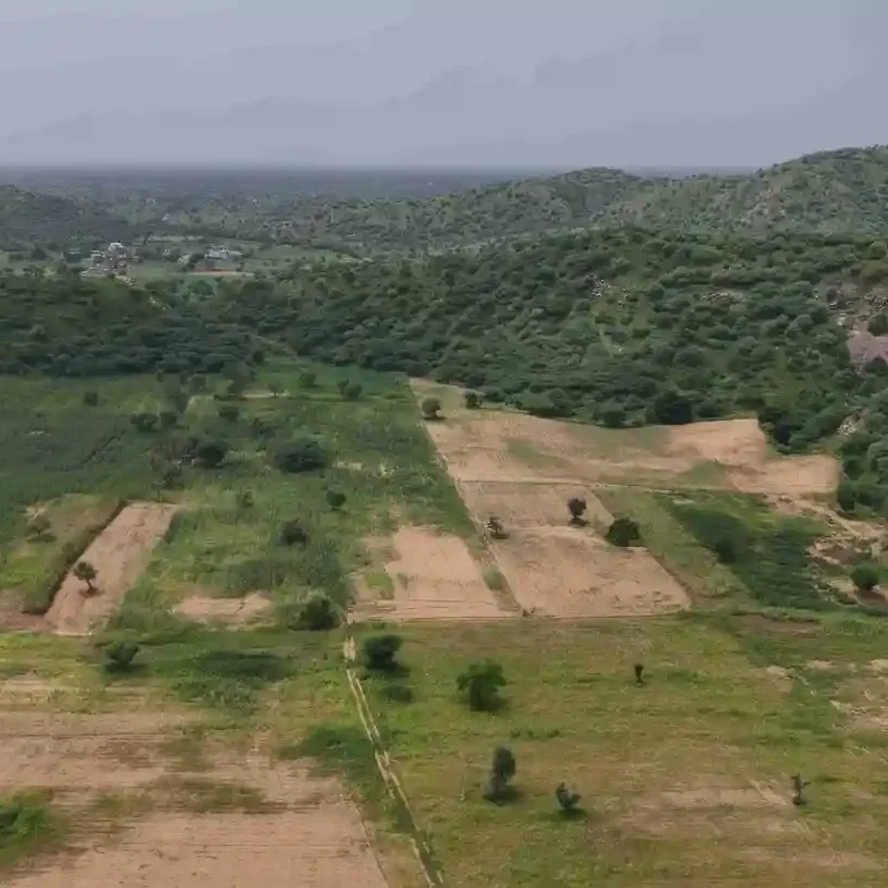Aerial view of Nirvaana Farms