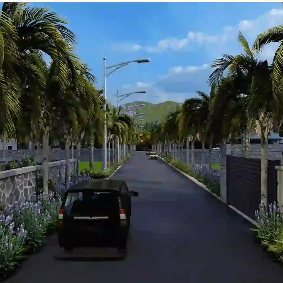 Walking path at Elevate Samava Farms Naugaon Alwar