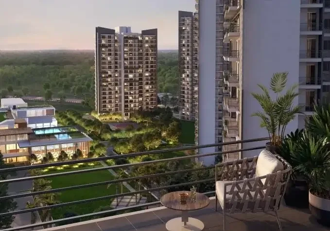 Grand entrance of Godrej Meridien Sector 106