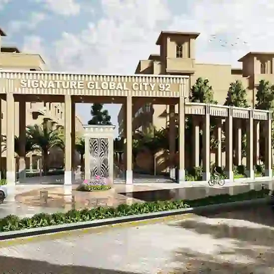Elegant Ground View of Signature Global City Sector 92 Residences