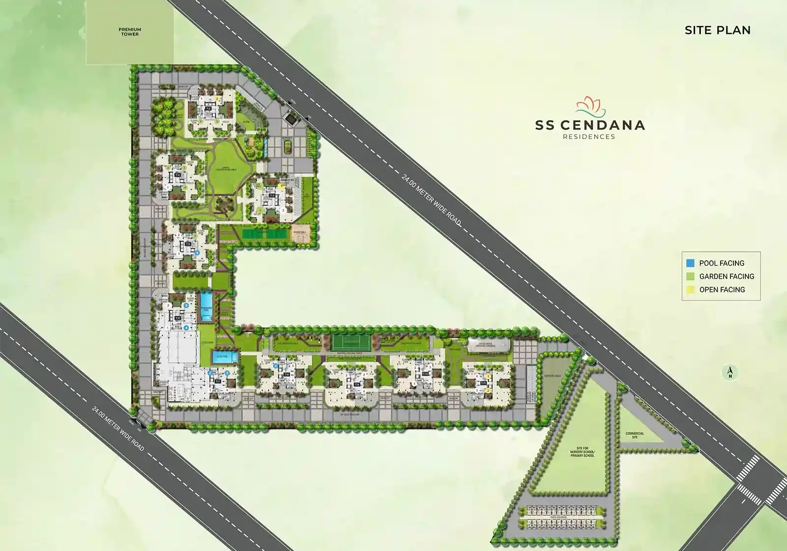 ss group iconic tower site plan