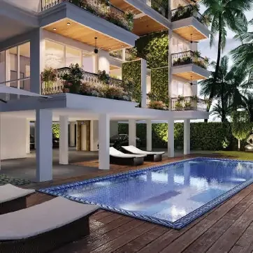 Open area and community space at Vedic City by Ebrix